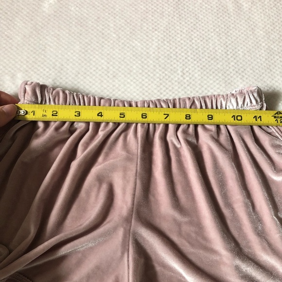 Brandy Melville dusty rose pj shorts smooth velvet - Picture 3 of 5